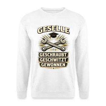 Geselle Gesellenprüfung bestanden Ausbildung - Unisex Pullover - Weiß - Vorne