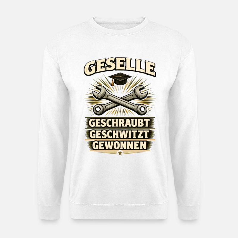 Geselle Gesellenprüfung bestanden Ausbildung - Unisex Pullover - Weiß