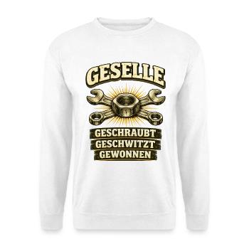 Geselle Gesellenprüfung bestanden Ausbildung - Unisex Pullover - Weiß - Vorne