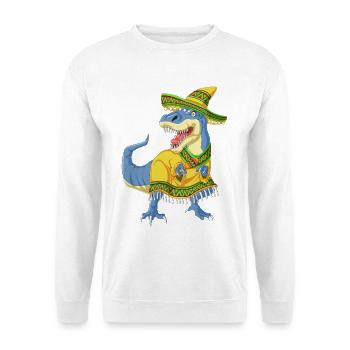 T-shirt Dinosaur Cinco Fiesta - Sweat-shirt Unisexe - blanc - Devant