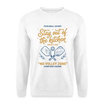 Pickleball Funny Player Love Pickleball Court - Unisex Sweatshirt - white - Front