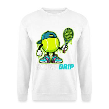 Court Tennis Cartoon - Unisex Pullover - Weiß - Vorne