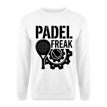 Padel Freak Sport Enthusiasm Performance - Unisex Sweatshirt - white - Front