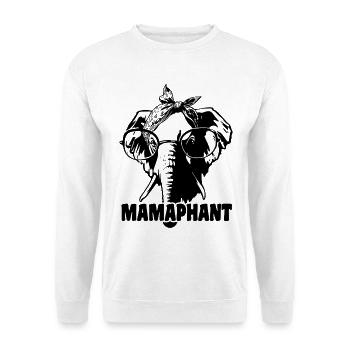 Mamaphant Elephant for Mother's Day - Unisex Sweatshirt - white - Front