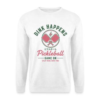 Joueur drôle de pickleball Les amateurs de pickleball jouent - Sweat-shirt Unisexe - blanc - Devant