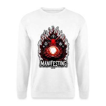 Flamebound Manifesting Demon - Unisex Sweatshirt - white - Front
