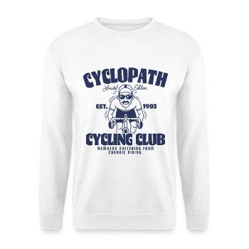Cyclopath Cycling Club Bicycle Road Bike Cycling - Unisex Sweatshirt - white - Front