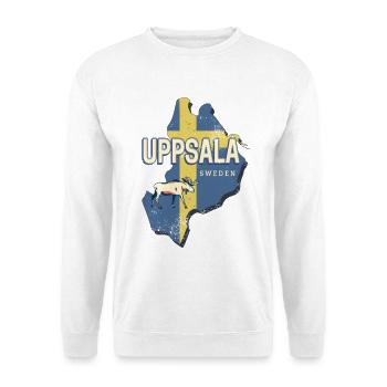 Uppsala Sweden Province Map Souvenir - Unisex Sweatshirt - white - Front