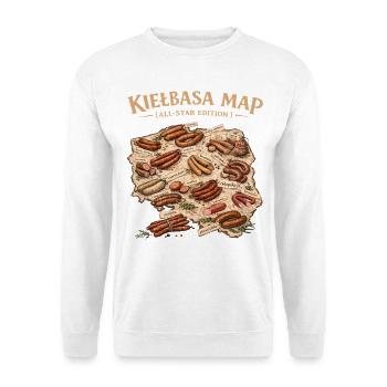 Kielbasa Map All Star Edition - Unisex Sweatshirt - white - Front