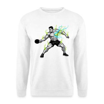 Table Tennis Table Ping Pong Ball Sports Smashing - Unisex Sweatshirt - white - Front