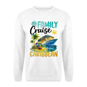 Family Cruise Caribbean - Unisex Sweatshirt - white - Front