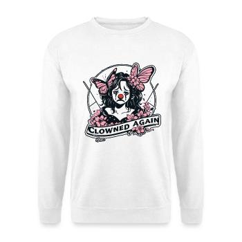 Clown-Kunst wieder Clown-Kunst - Unisex Pullover - Weiß - Vorne