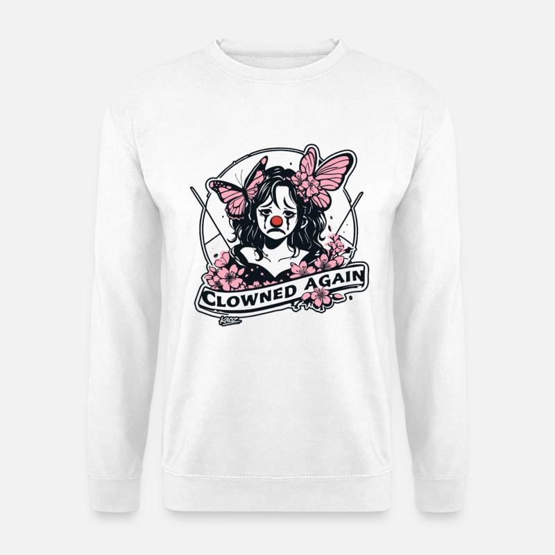 Clowned Again Clown Art - Unisex Sweatshirt - white