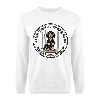 Tous les invités approuvés par The Dog Design - Sweat-shirt Unisexe - blanc - Devant