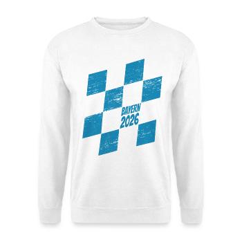 Bayern 2026 diamants bleu-blanc - Sweat-shirt Unisexe - blanc - Devant