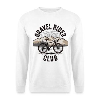 Gravel Bike Shirt Mountains Outdoor Bike - Unisex Sweatshirt - white - Front