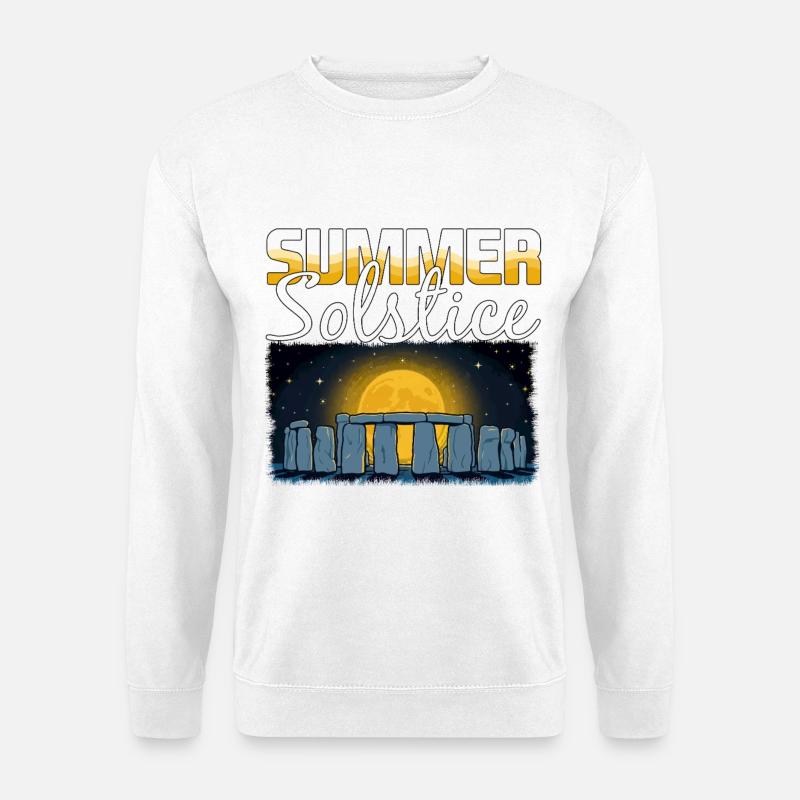 Litha Pagan Solstice d’été Midsommar - Sweat-shirt Unisexe - blanc