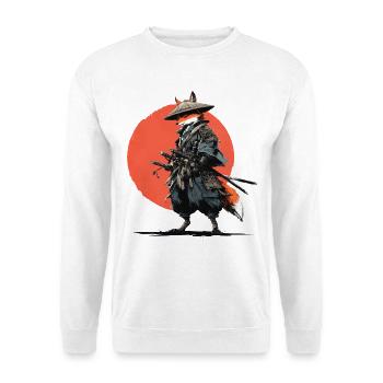 Fox Samurai under Ember Sun - Unisex Sweatshirt - white - Front