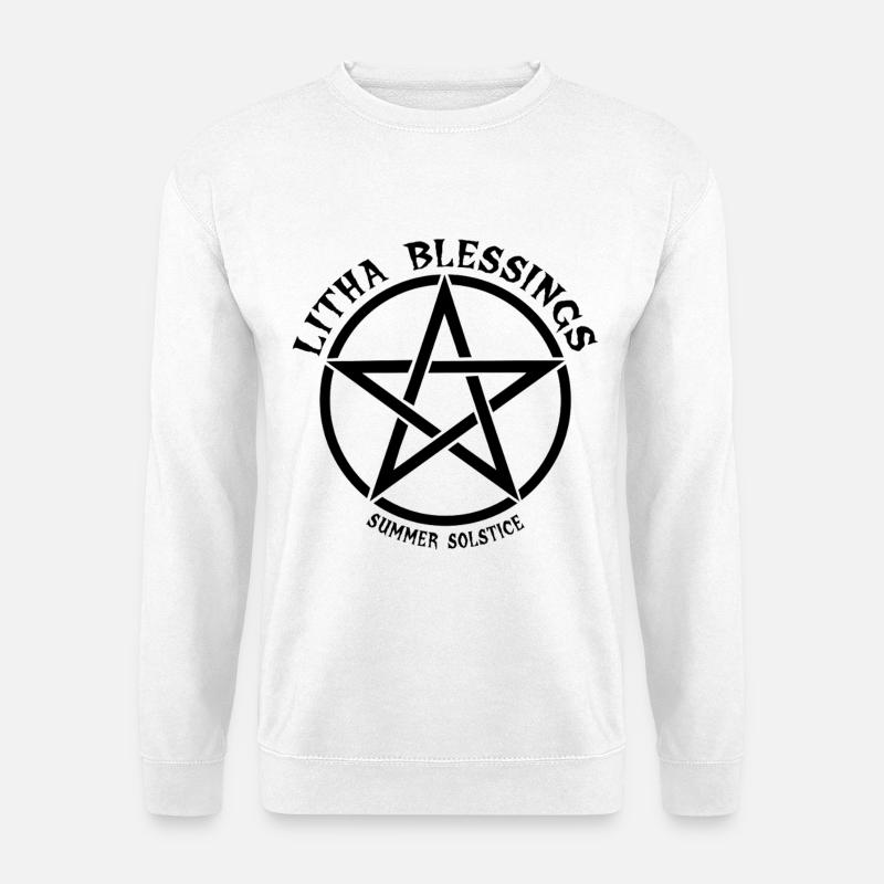 Litha Pagan Summer Solstice Midsummer Midsommar - Unisex Sweatshirt - white