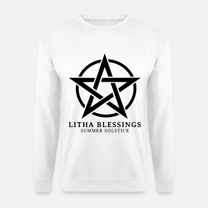 Litha Pagan Summer Solstice Midsummer Midsommar - Unisex Sweatshirt - white