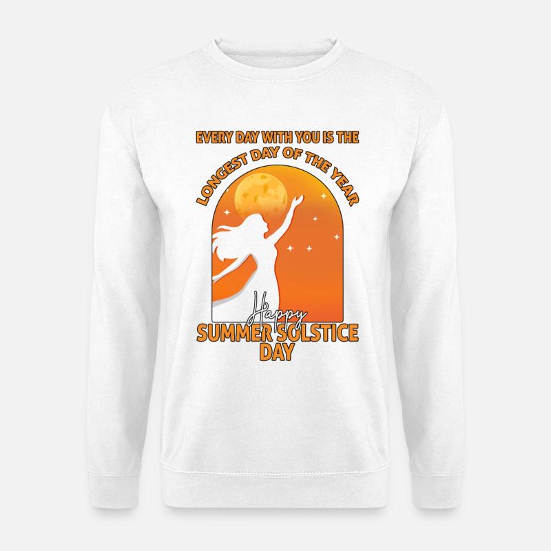 Litha Pagan Summer Solstice Midsummer Midsommar - Unisex Sweatshirt - white