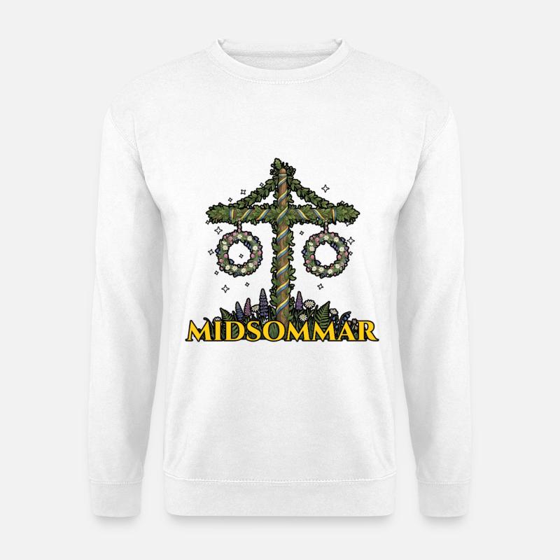 Litha Pagan Summer Solstice Midsummer Midsommar - Unisex Sweatshirt - white