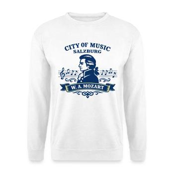 Salzburg Mozart City of Music Austria - Unisex Pullover - Weiß - Vorne