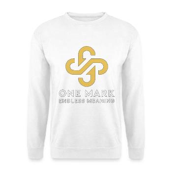 Designer de logos One Mark Endless Graphiste - Sweat-shirt Unisexe - blanc - Devant