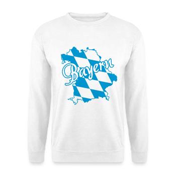 Bayern | Blau Weiß Rauten - Unisex Pullover - Weiß - Vorne