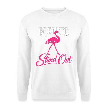 Flamingo Statement - Unisex Pullover - Weiß - Vorne