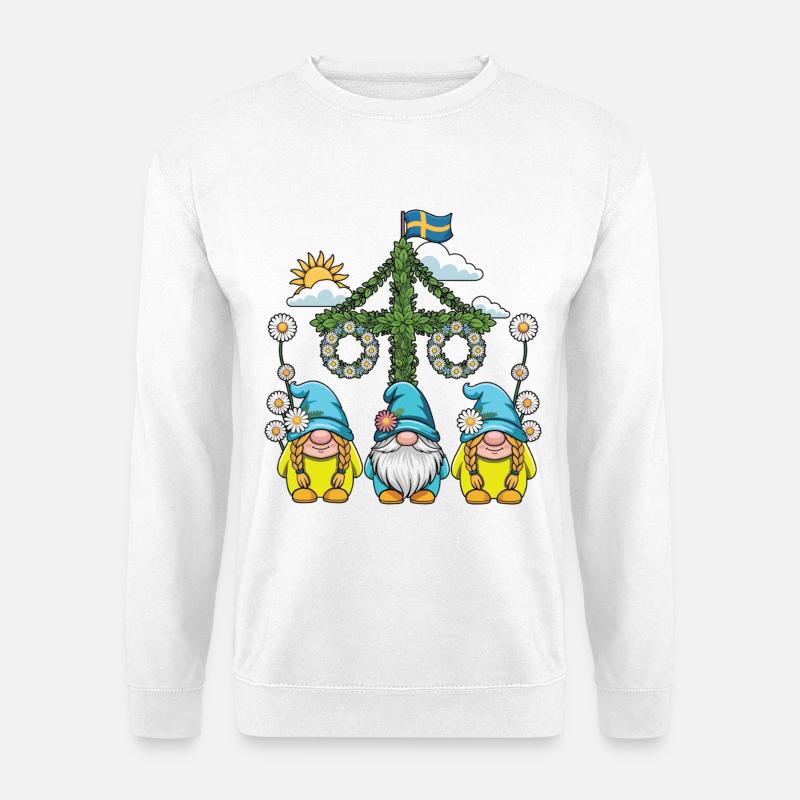 Litha Pagan Summer Solstice Midsummer Midsommar - Unisex Sweatshirt - white