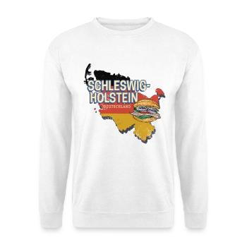 Schleswig-Holstein Deutschland Bundesland Souvenir - Unisex Pullover - Weiß - Vorne