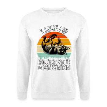 Funny Abyssinian Cat - Unisex Sweatshirt - white - Front