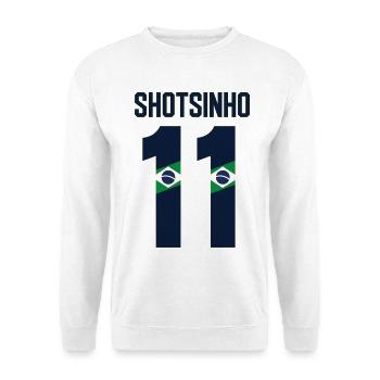 Maillot Shotsinho 11 Football Brésilien - Sweat-shirt Unisexe - blanc - Devant