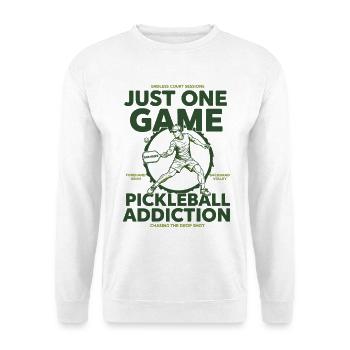 Pickleball : Juste un match, dépendance au pickleball - Sweat-shirt Unisexe - blanc - Devant