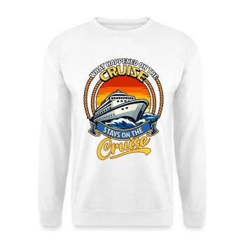 Familienurlaub Lustige Kreuzfahrt Kreuzfahrt - Unisex Pullover - Weiß - Vorne