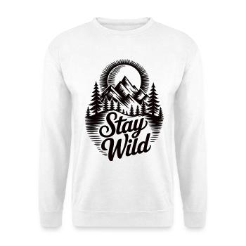 Outdoor Nature Mountains Forest Minimal Shirt - Unisex Sweatshirt - white - Front