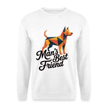 Dog T-Shirt Man's Best Friend - Unisex Sweatshirt - white - Front