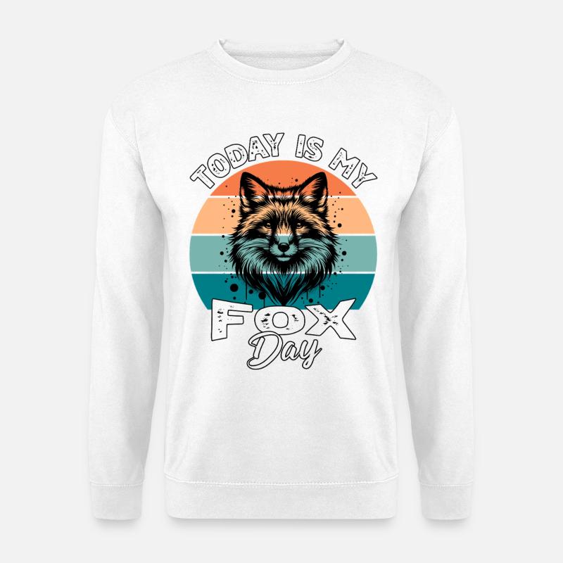 Rotfuchs Fuchs Fox - Unisex Pullover - Weiß