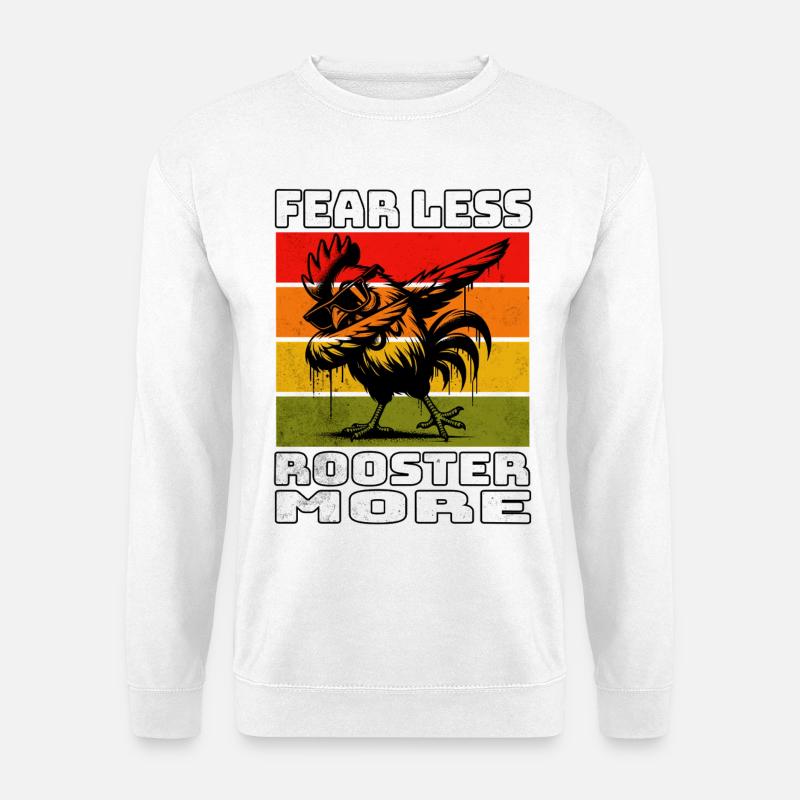 Rooster Hahn - Unisex Pullover - Weiß