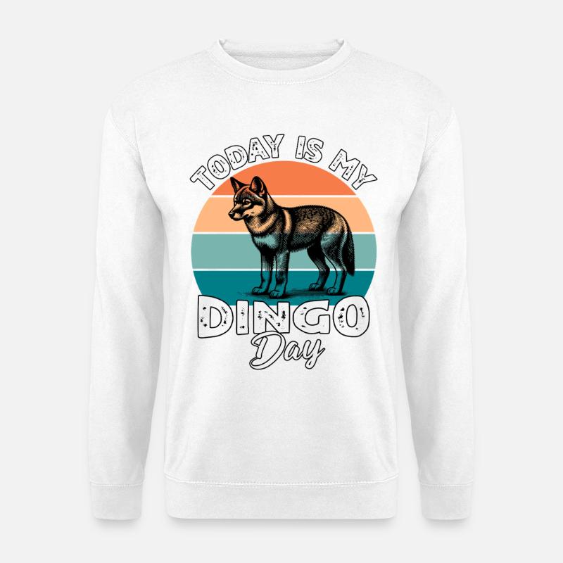 Australischer Wildhund Dingo - Unisex Pullover - Weiß