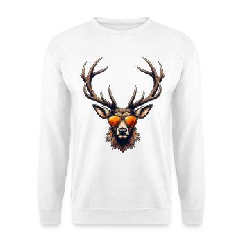 T-shirt de cerf Chemise traditionnelle pour hommes Chemise traditionnelle - Sweat-shirt Unisexe - blanc - Devant