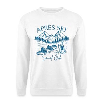 Après Ski Social Club Snowboard - Sweat-shirt Unisexe - blanc - Devant