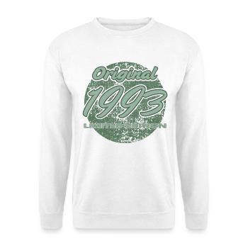 33rd Birthday 1993 Gift for Men and Women - Unisex Sweatshirt - white - Front