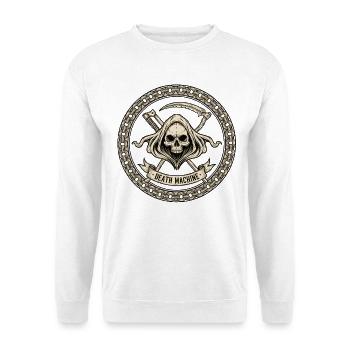 Motorcycle Biker V-Twin Motor Skull Skull Rocker - Unisex Sweatshirt - white - Front