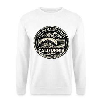 California Surf Bear - Unisex Sweatshirt - white - Front
