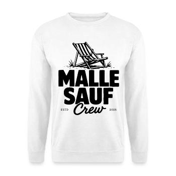 Malle Sauf Crew 2026 - Unisex Sweatshirt - white - Front