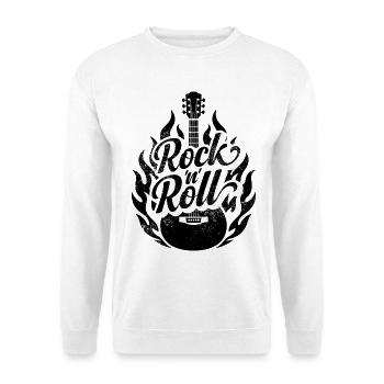 Rock 'n' Roll - Unisex Pullover - Weiß - Vorne