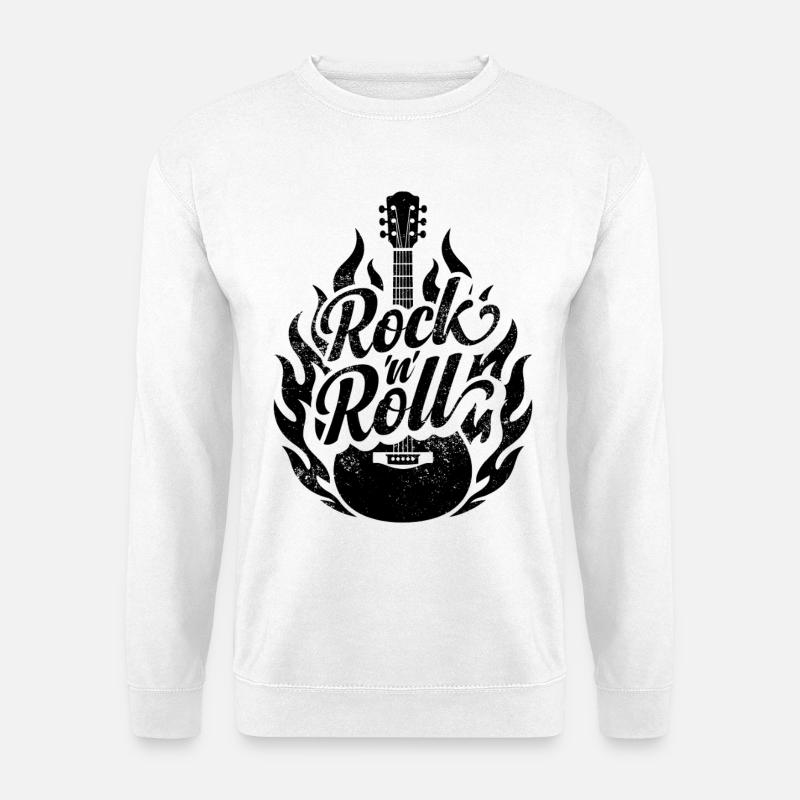 Rock and Roll - Unisex Sweatshirt - white