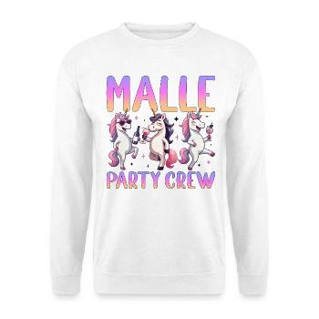 Malle Party Crew - Unisex Sweatshirt - white - Front